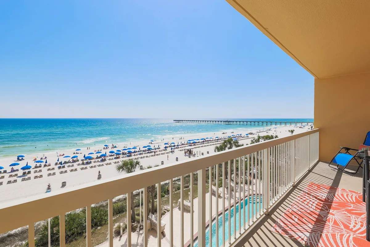 View from our 4th floor balcony