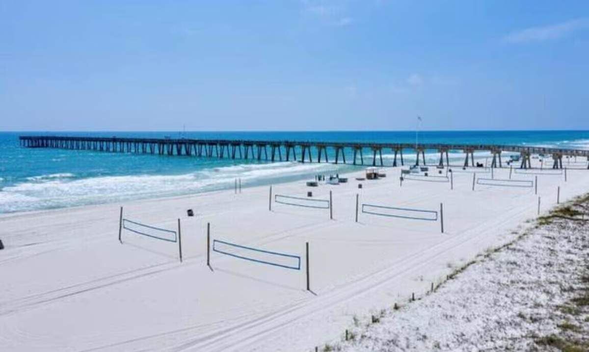 Volleyball courts all year!  