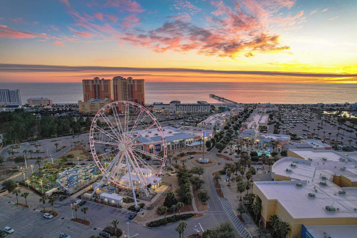 The famous ferris wheel located behind the Calypso Resort.  
