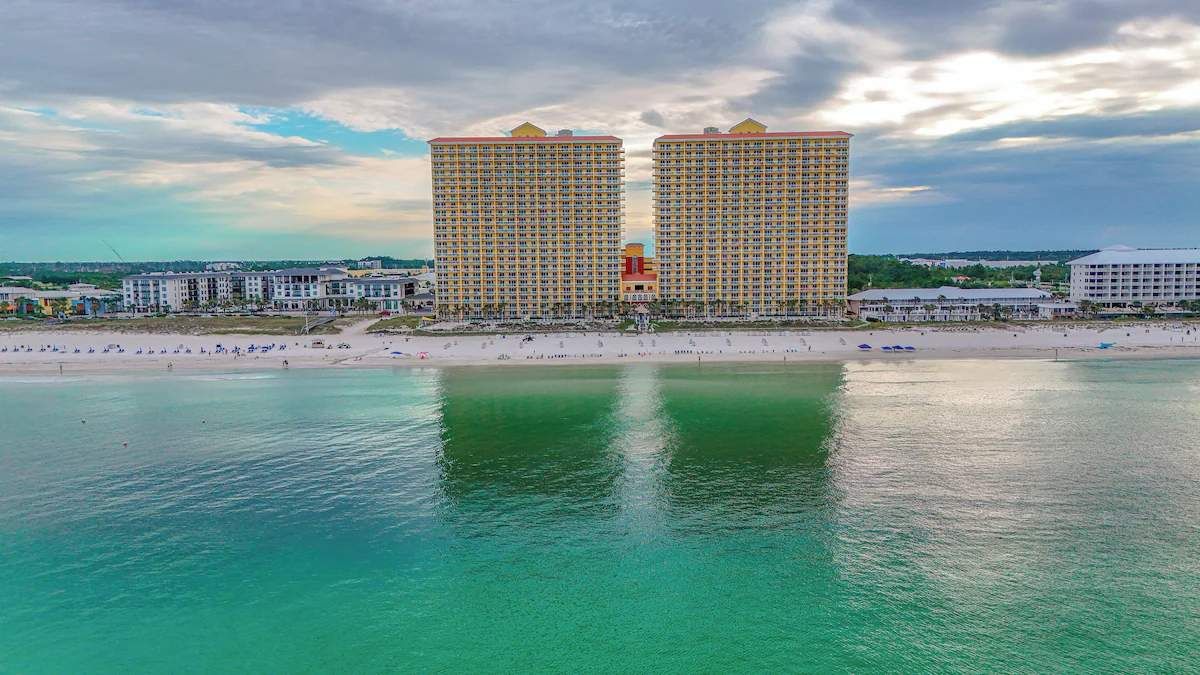 The view from the front of the Resort.  